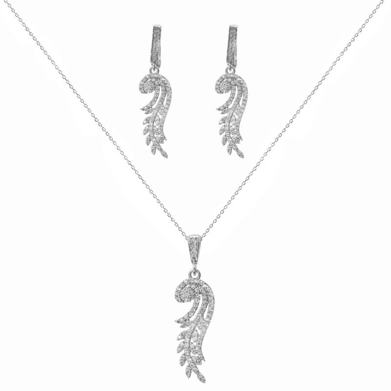 نیم ست نقره زنانه مدل ملودی