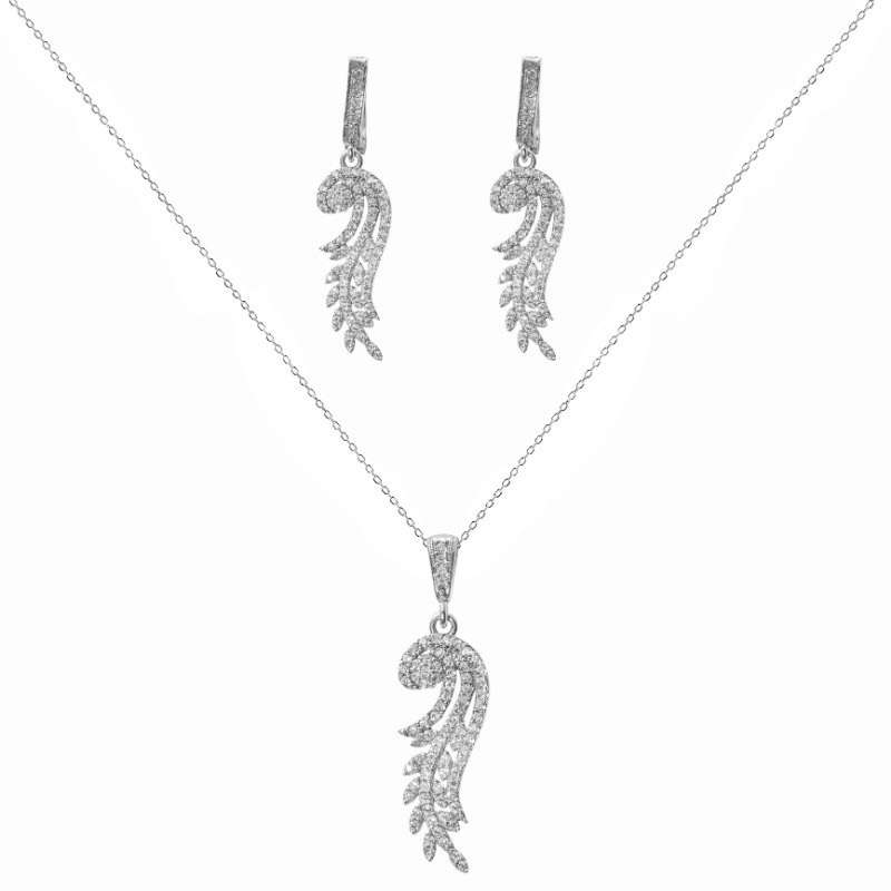 نیم ست نقره زنانه مدل ملودی