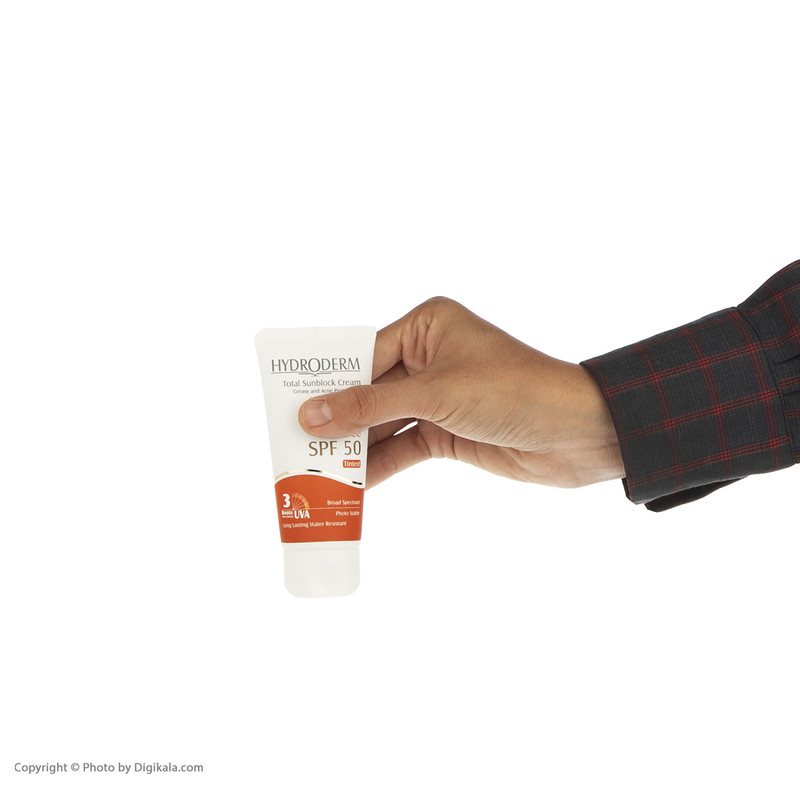 کرم ضد آفتاب هیدرودرم مدل Medium Beige SPF50 حجم 50 میلی لیتر