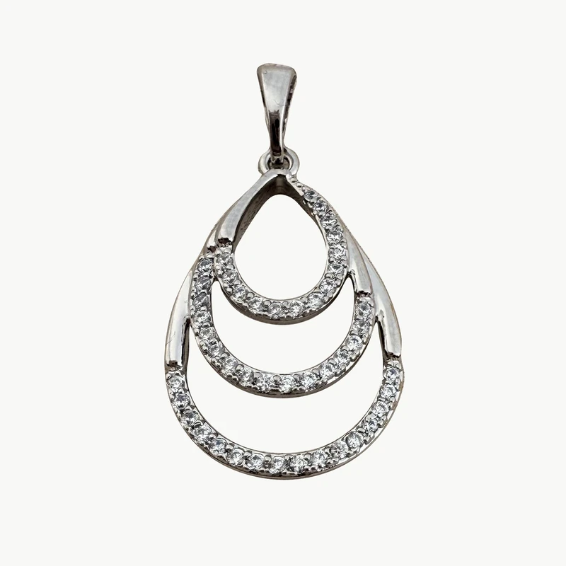آویز گردنبند طرح اشک ژوپینگ مدل X001103963