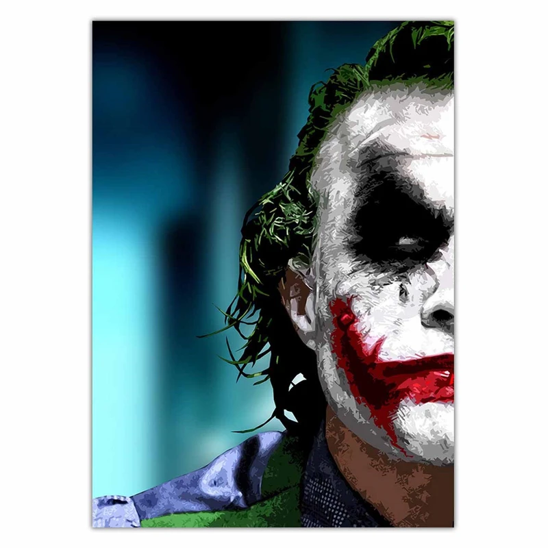 تابلو شاسی ونسونی طرح Joker A meaningful look سایز 30 × 40