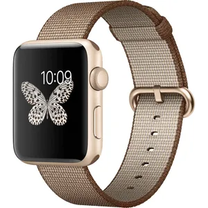 ساعت هوشمند اپل واچ 2 مدل 42mm Gold Aluminum Case with Coffe Caramel Band