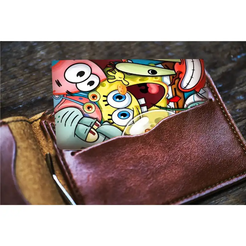 استیکر کارت پیکسل میکسل مدل باب اسفنجی و دوستان