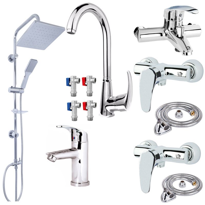 ست شیرآلات اندیکا مدل پریا PCR12 مجموعه 12 عددی