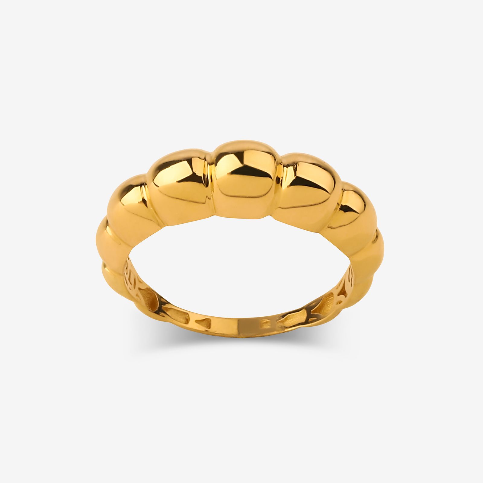 انگشتر طلا 18 عیار زنانه گلدم مدل R345001 سایز 50 -  - 1
