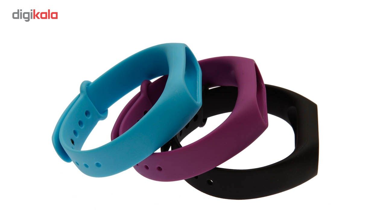 بند مچ بند هوشمند شیائومی مدل Mi Band 2 Silicone بسته 3 عددی main 1 1