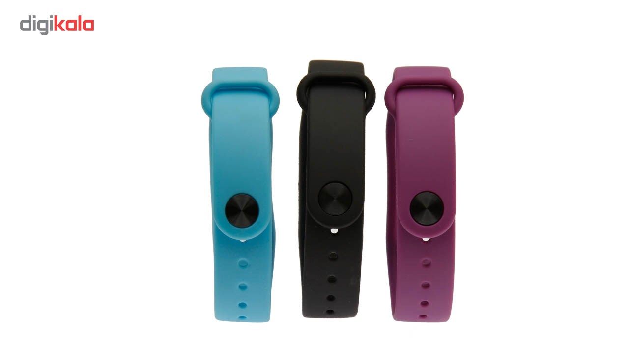 بند مچ بند هوشمند شیائومی مدل Mi Band 2 Silicone بسته 3 عددی main 1 2