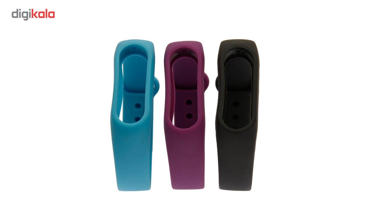 بند مچ بند هوشمند شیائومی مدل Mi Band 2 Silicone بسته 3 عددی main 1 3
