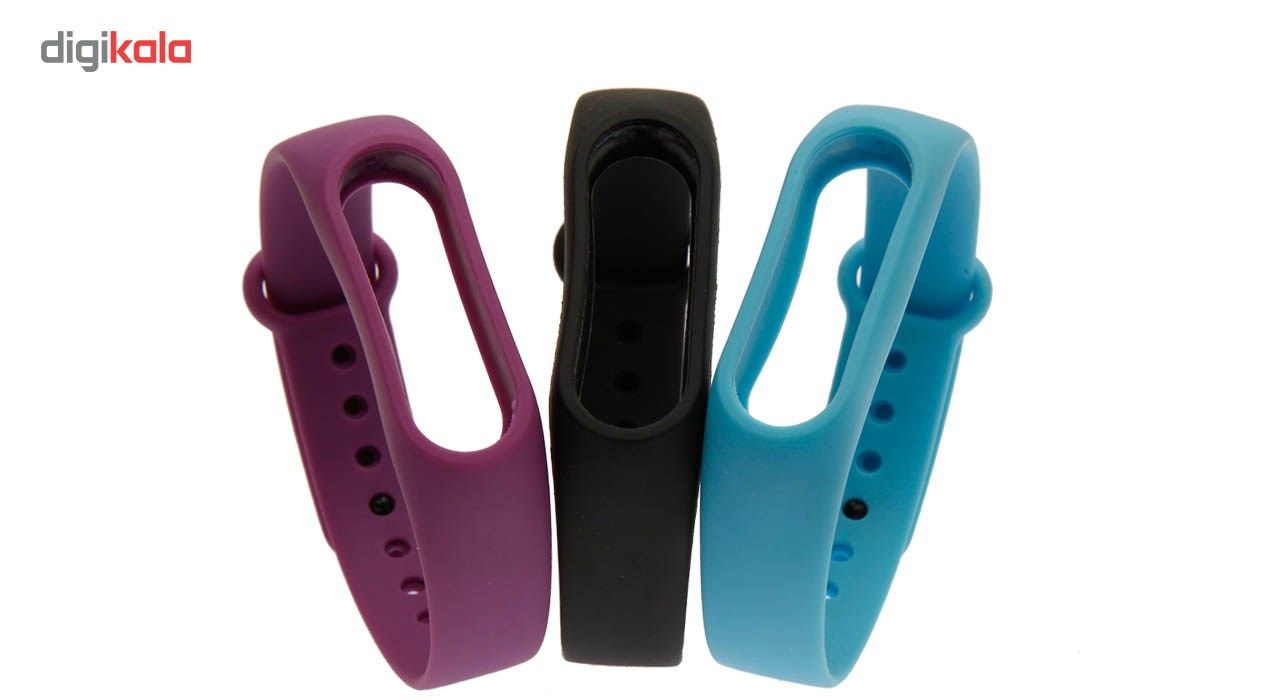 بند مچ بند هوشمند شیائومی مدل Mi Band 2 Silicone بسته 3 عددی main 1 4