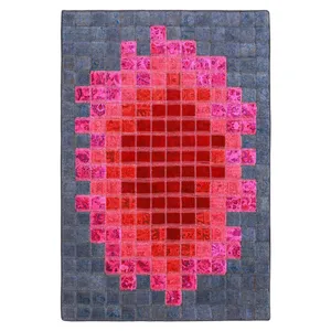 کلاژ فرش سه متری سبحه  طرح چهل تکه  پچ ورک کد FDC-4883
