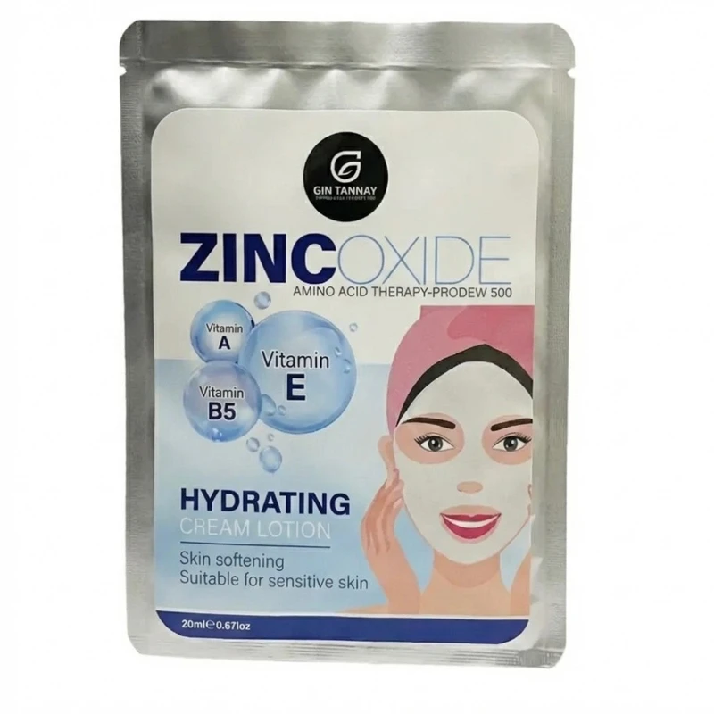 شیت ماسک ورقه آیی ژین تانای مدل zinc مناسب برای پوست های حساس وزن 30 گرم