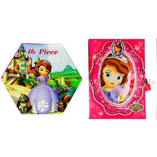 ست نقاشی 46 تکه لیدر مدل سوفیا به همراه دفتر خاطرات کد 279