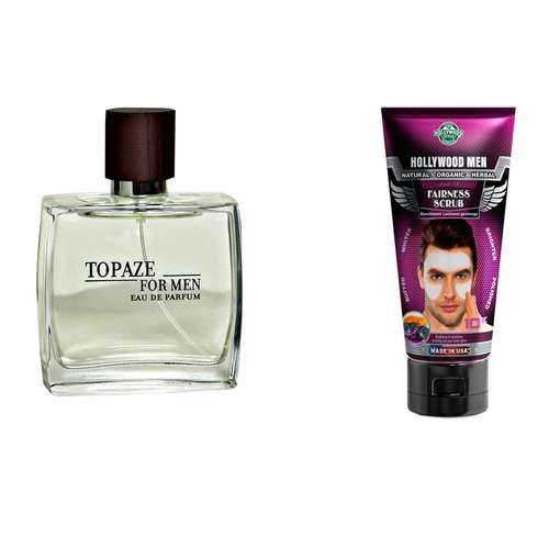 پک ارایشی استاویتا طرح 41 مجموعه 2عددی: ادو پرفیوم مردانه استاویتا مدل Topaze حجم 100 میلی لیتر و اسکراب ضدچروک صورت آقایان هالیوود استایل حجم 150میلی لیتر