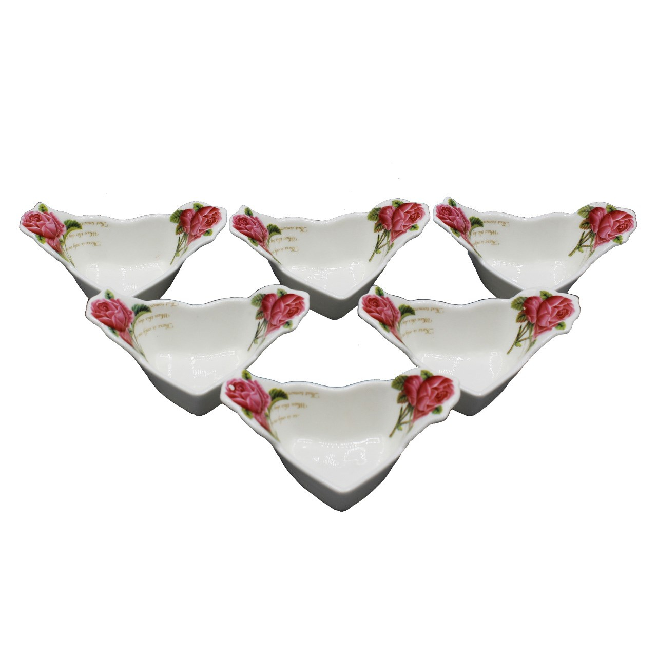 ست پیاله پی مدل4-90400 طرح قلب بسته 6 عددی