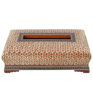 جعبه دستمال کاغذی خاتم کاری گالری مثالین کد 141073