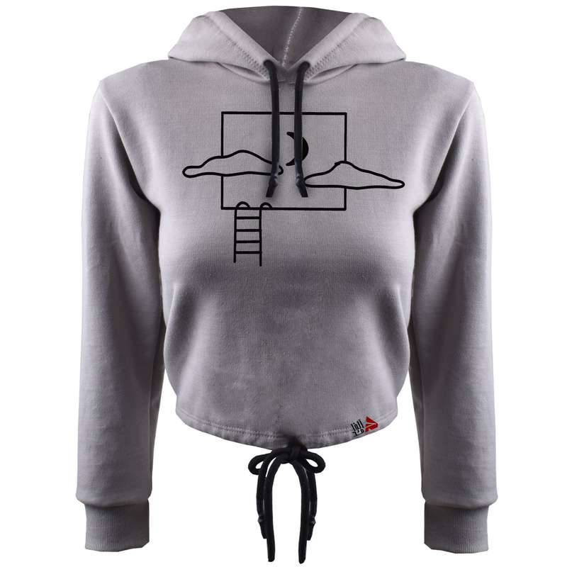 هودی زنانه مدل MOON کد T08 رنگ طوسی