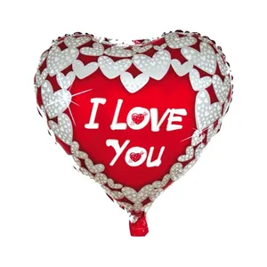 بادکنک فویلی هپی شو مدل Love 17 سایز 40 سانت