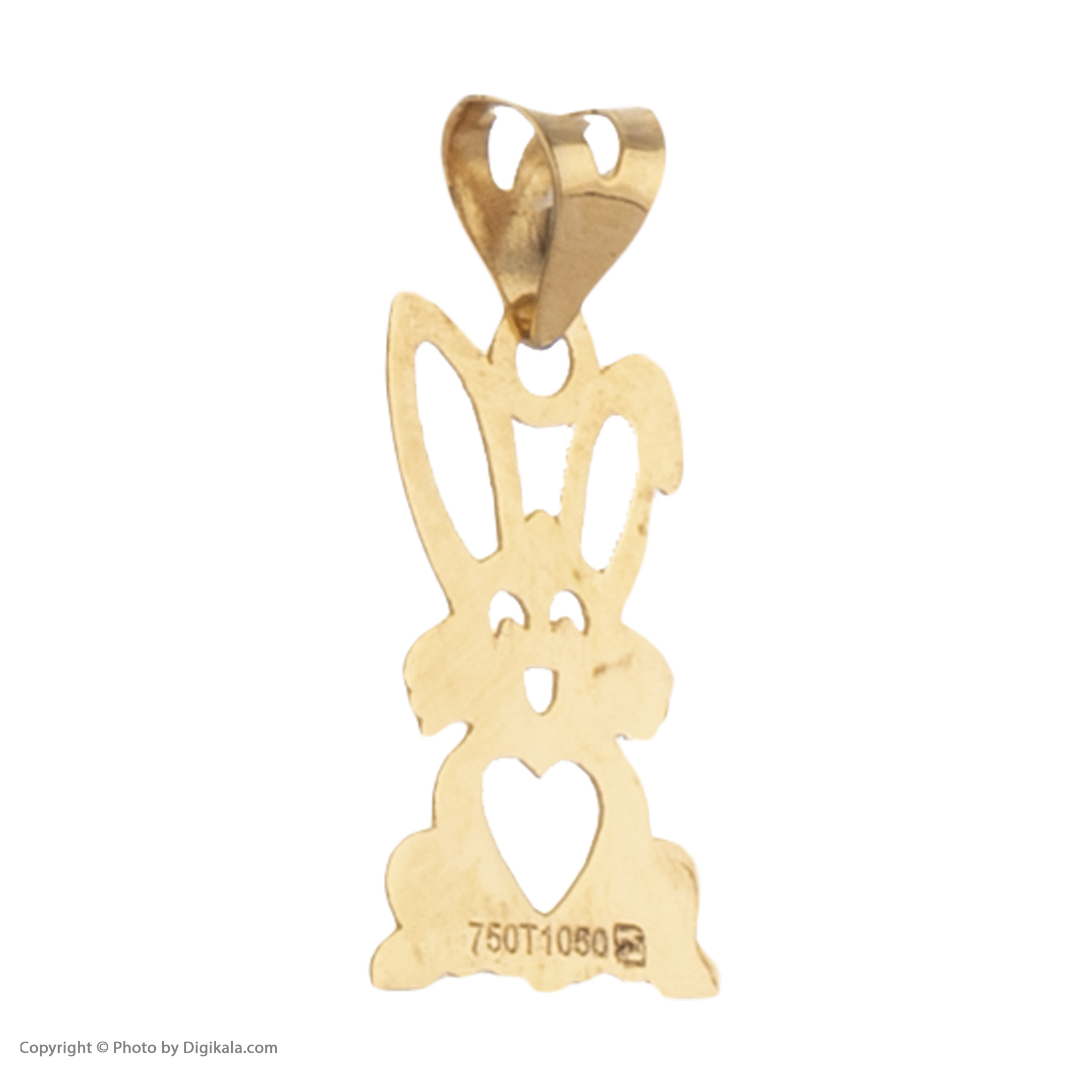 آویز گردنبند طلا 18 عیار دخترانه مایا ماهک مدل MM1151 طرح خرگوش
