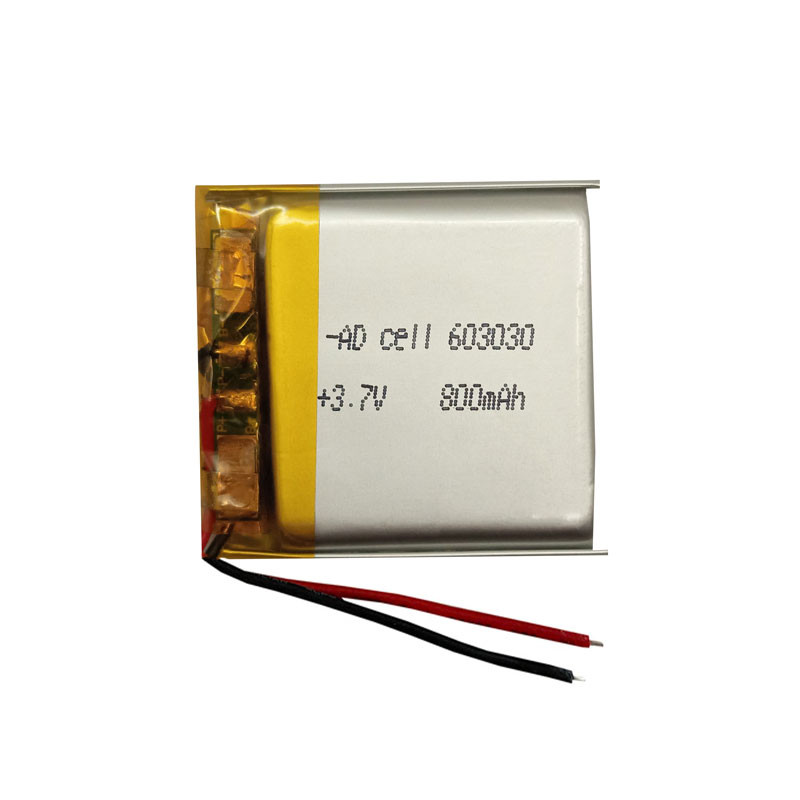 باتری لیتیومی کد 603030 ظرفیت 800 میلی آمپر ساعت