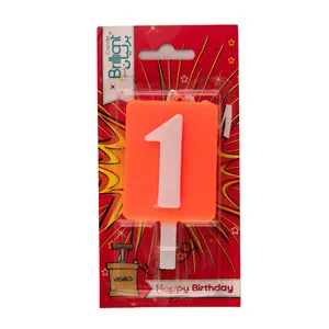 شمع تولد برلیان طرح عدد 1 کد 7