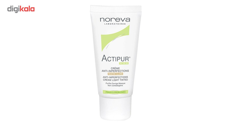 کرم ضد جوش نوروا سری Actipur مدل Light Tinted حجم 30 میلی لیتر