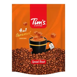 کافی میکس 4 در 1 با طعم کارامل تیمز - 18 گرم بسته 20 عددی