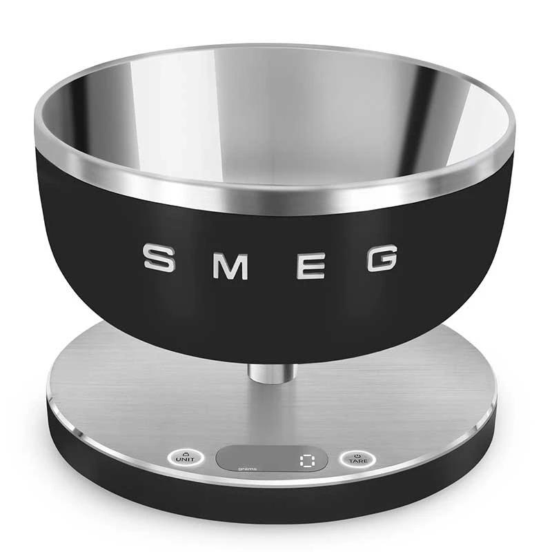 ترازو آشپزخانه دیجیتال اسمگ مدل  SMEG KSC01  حداکثر ظرفیت قابل اندازه‌گیری 5 کیلوگرم با دقت اندازه‌گیری 1 گرم