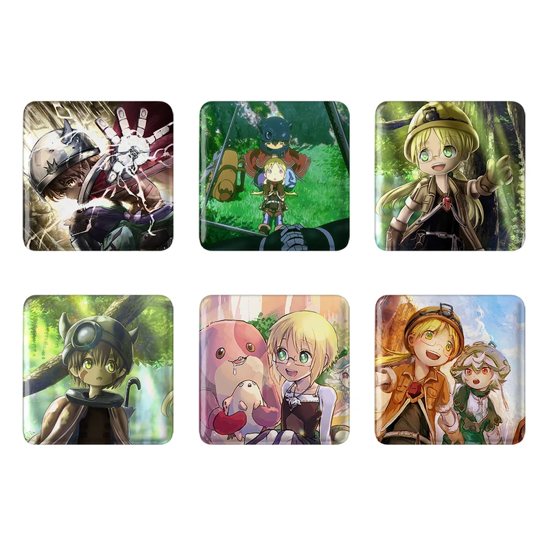 مگنت خندالو طرح انیمه ساخته شده در پرتگاه Made in Abyss کد 1532B مجموعه 6 عددی