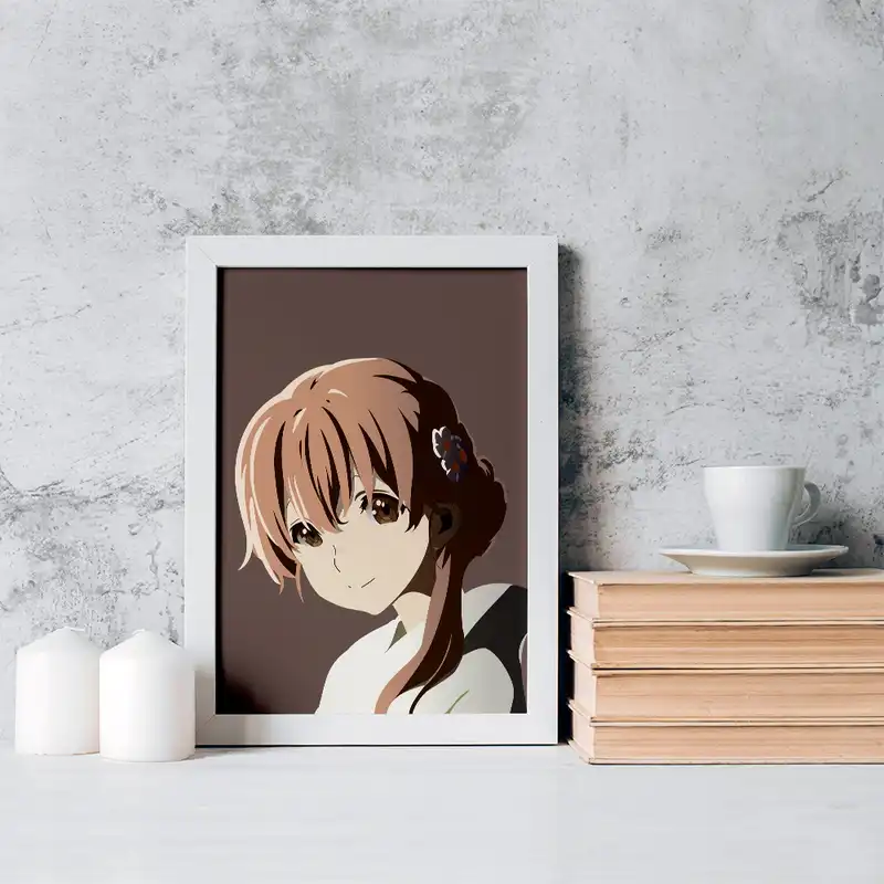 تابلو خندالو مدل شوکو نیشیمیا انیمه سایلنت ویس کد 15837