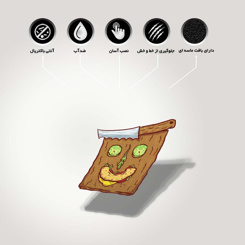 استیکر لپ تاپ طرح Bagel Face  کد ST-324