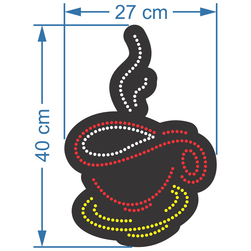تابلو ال ای دی آیاز طرح کافه کد 247