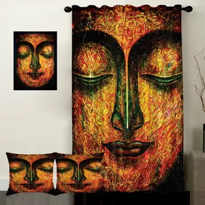 Rence S1-41130 Curtain with Tableau and Cushion