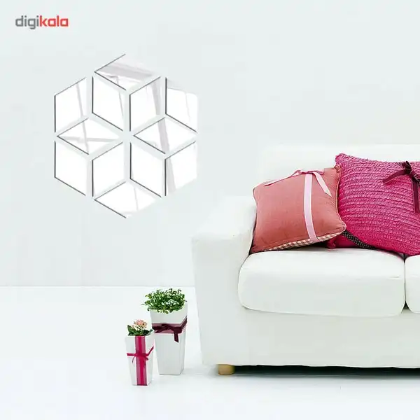 آینه پلکسی گلس دکو وسنا مدل P2007 دوازده تکه