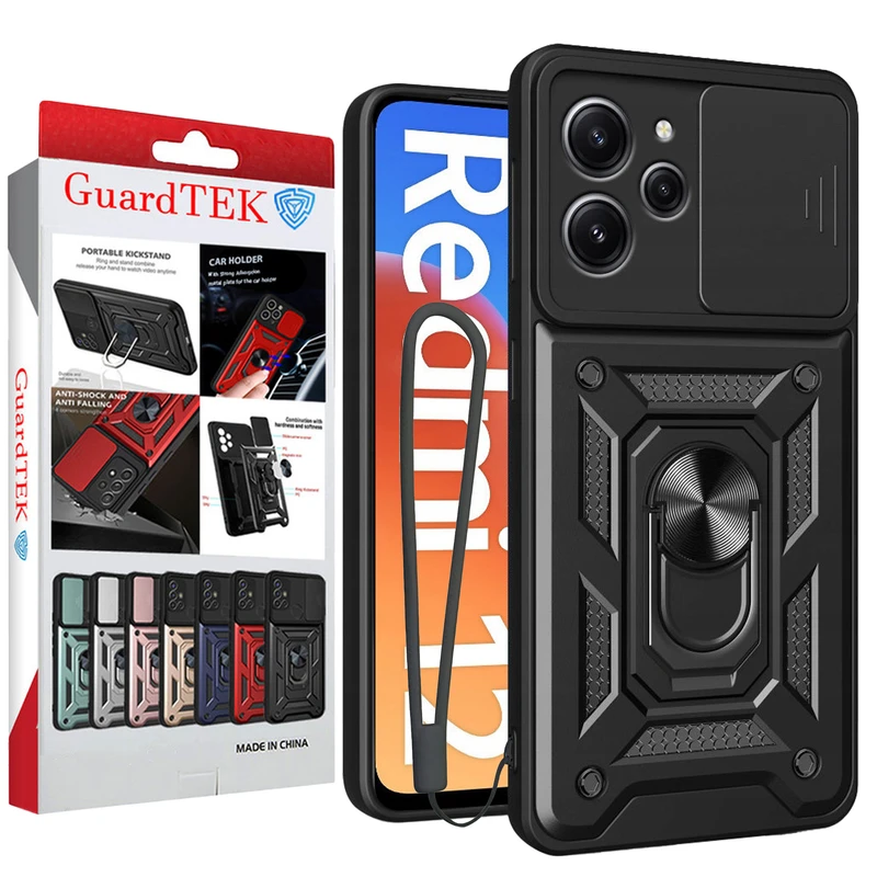 کاور گاردتک اساک مدل Dcamp2 Strap مناسب برای گوشی موبایل شیائومی Redmi12 4G /12 همراه با بند