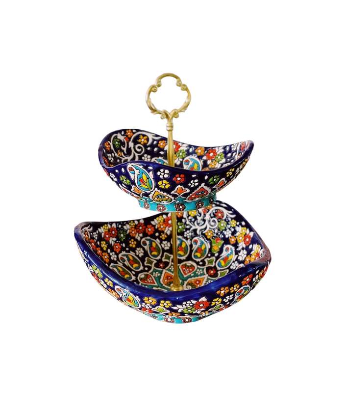شکلات خوری میناکاری مدل مربعی کد 02
