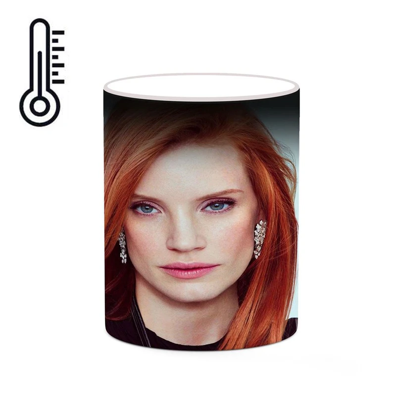 ماگ حرارتی کاکتی طرح Jessica Chastain مدل mgh26392
