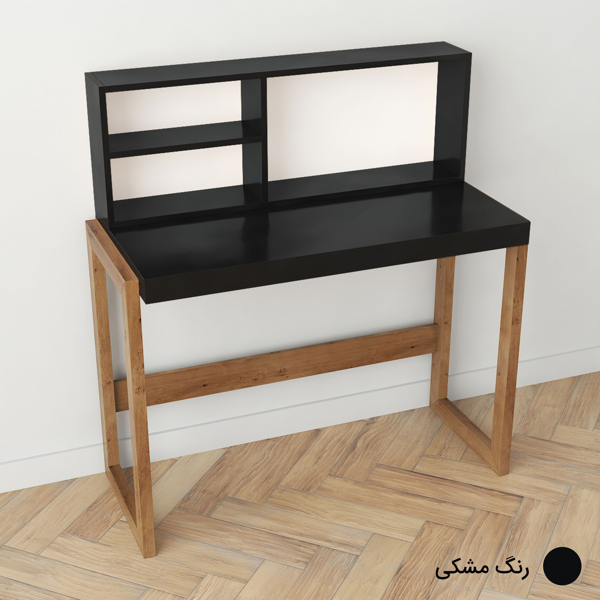 میز تحریر طرح کتابخانه دار مدل درسا 2 میز تحریر طرح کتابخانه دار مدل درسا 2