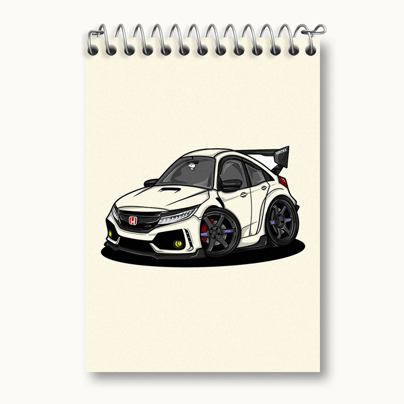 دفتر یادداشت 50 برگ خندالو طرح ماشین اسپرت کد N1721