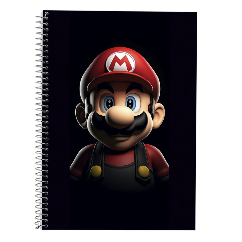 دفتر زبان 50 برگ مدوپد مدل دوخط طرح سوپرماریو super mario کد DF2921