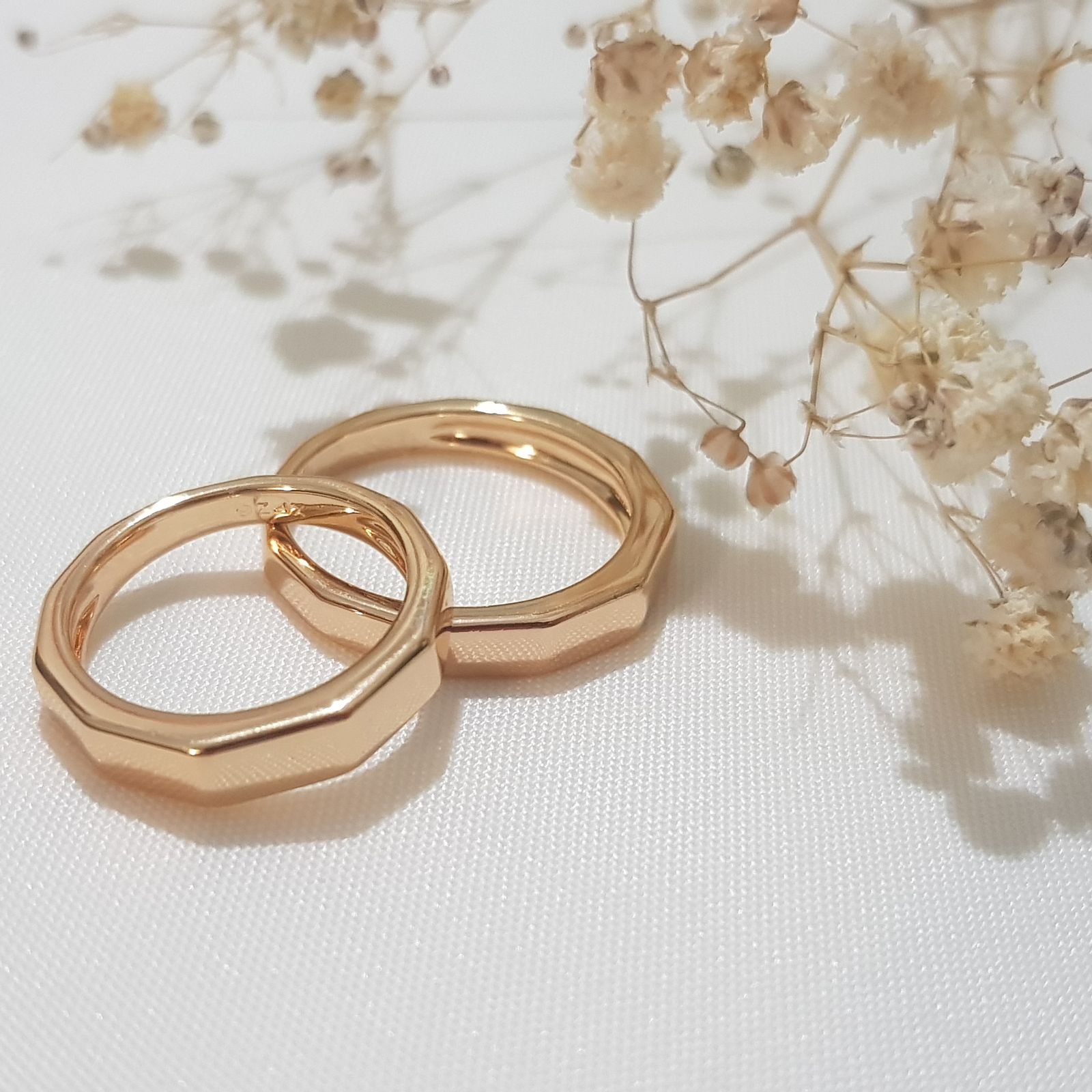 انگشتر زنانه ژوپینگ مدل چند ضلعی 3484 -  - 2