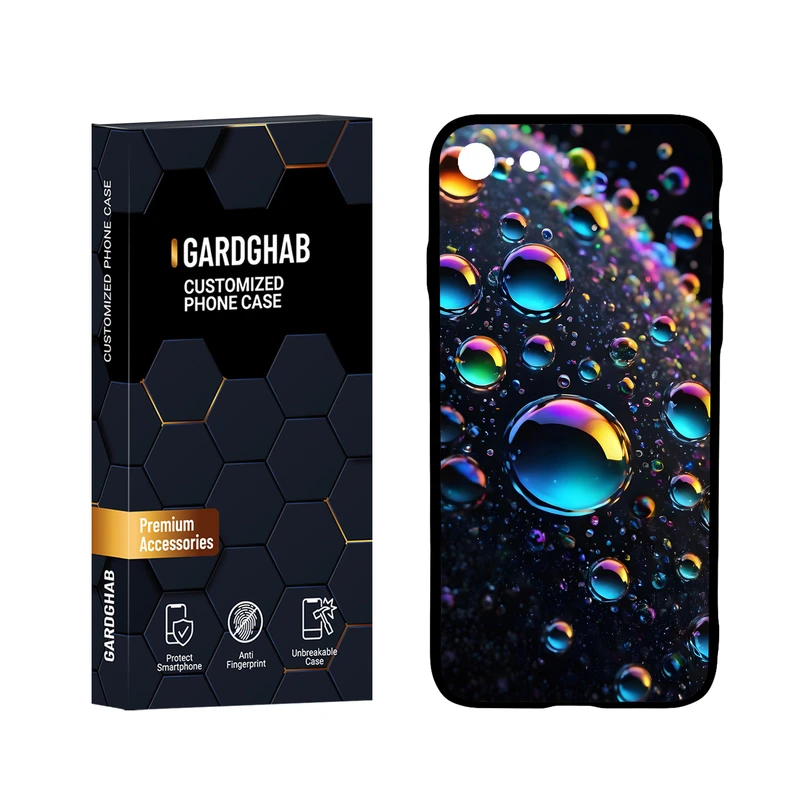  کاور گارد قاب مدل پشت گلس ساده مناسب برای گوشی موبایل اپل iPhone 7 / 8 / SE 2020 / SE 2022