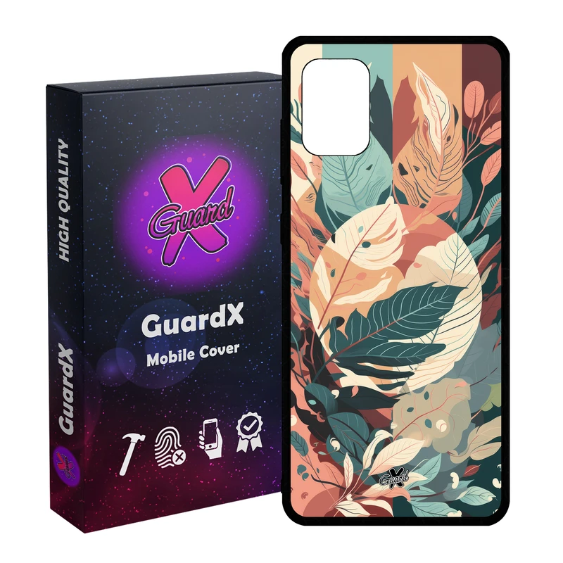 کاور گارد ایکس طرح برگ مدل Glass10657 مناسب برای گوشی موبایل سامسونگ Galaxy A31