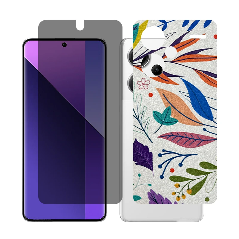 محافظ صفحه نمایش حریم شخصی گلس مدل Together مناسب برای گوشی موبایل شیائومی Redmi Note 13 Pro Plus به همراه برچسب پوششی پشت گوشی