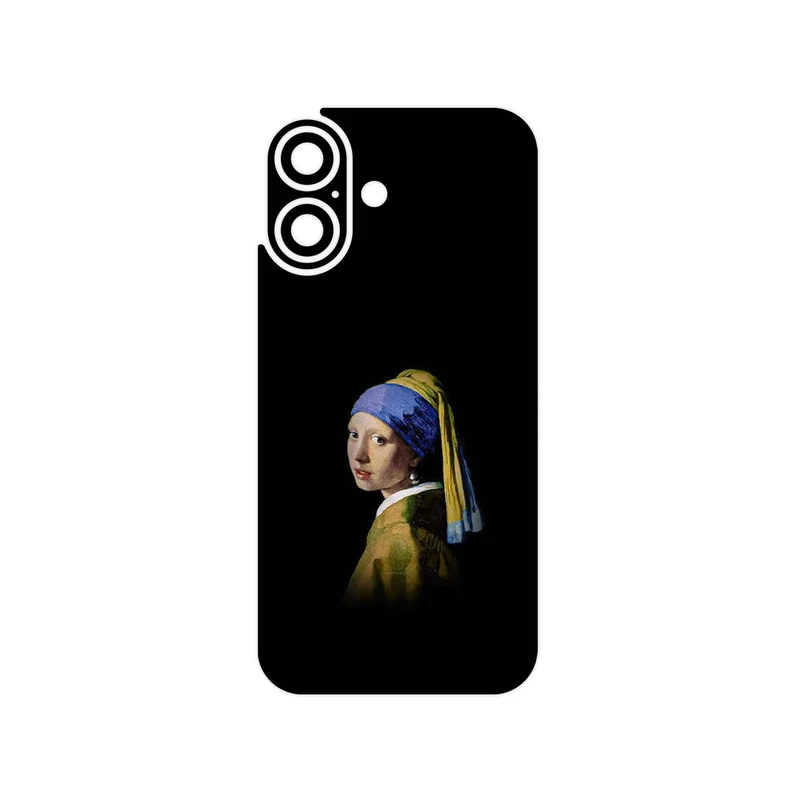 برچسب پوششی ماهوت مدل Girl with a Pearl Earring of Vermeer مناسب برای گوشی موبایل اپل iPhone 16