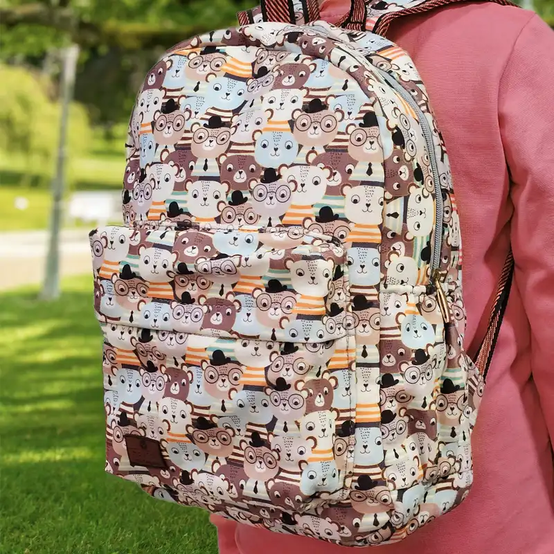 کوله پشتی بچگانه مدل مخمل فانتزی K-16