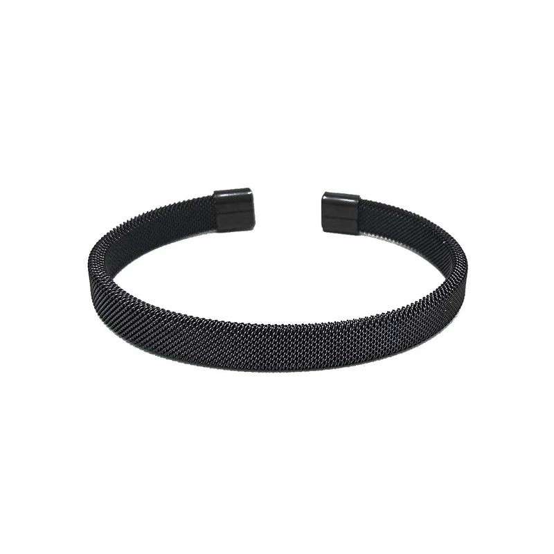 دستبند مردانه مدل حصیری ریز بافت