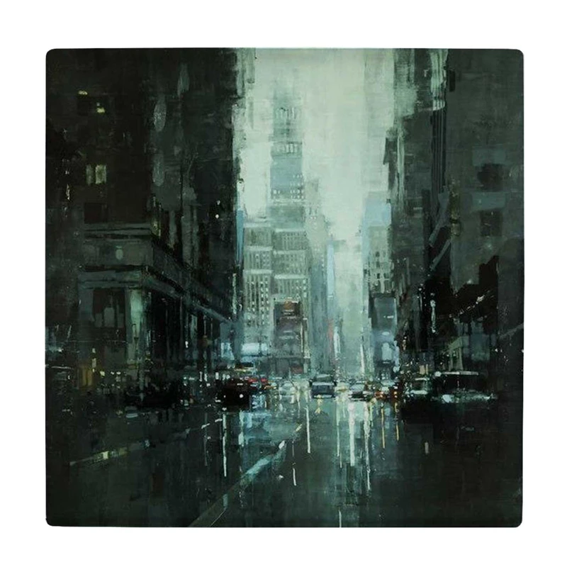  زیر لیوانی طرح نقاشی شهر بارانی کد    3415477_1056