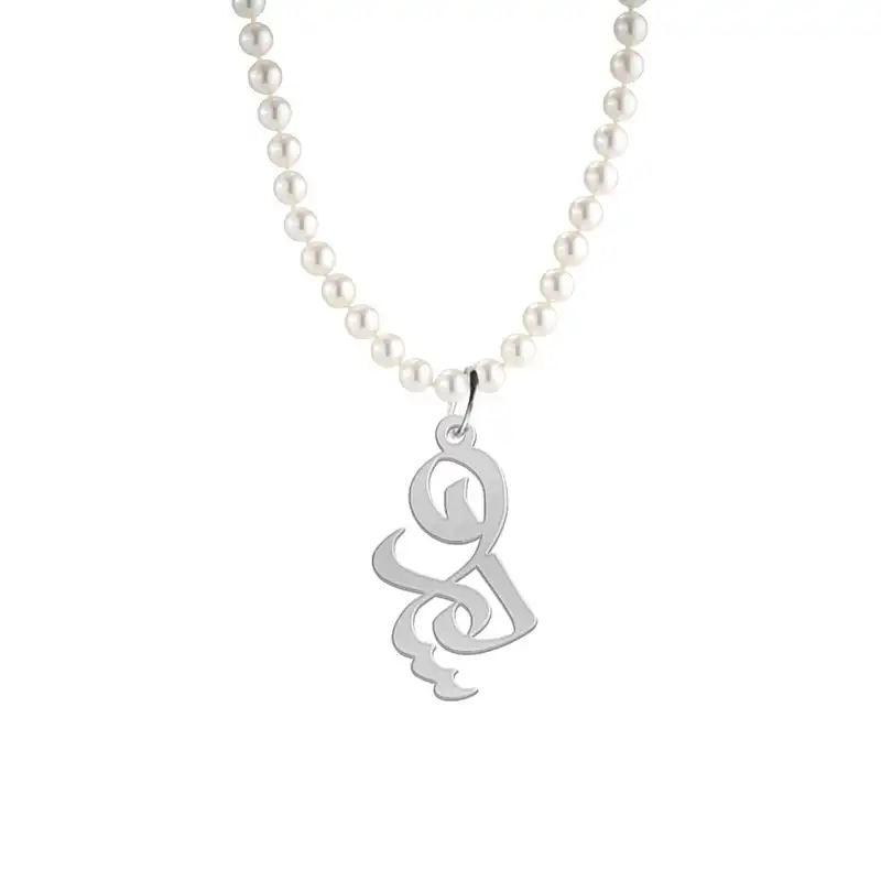 گردنبند نقره زنانه لیردا مدل اسم درسا morv sss 8