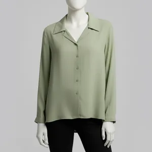 شومیز آستین بلند یقه برگردان زنانه سرژه مدل 207337