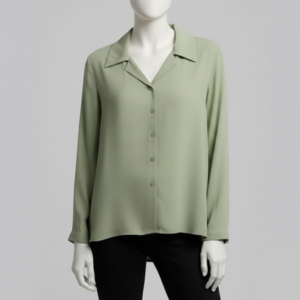 شومیز آستین بلند یقه برگردان زنانه سرژه مدل 207337